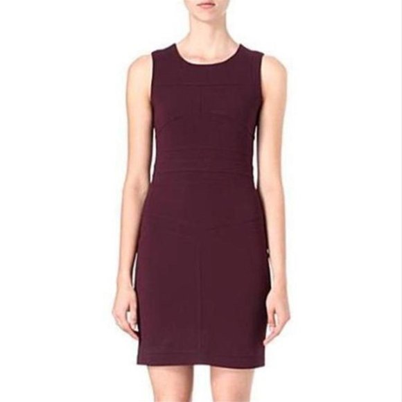 Diane Von Furstenberg Brazen Plum Sheath Dress 0 - Picture 1 of 9